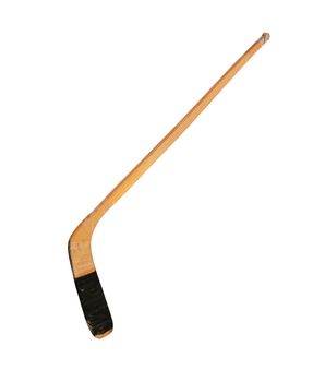 Hokey stick on the  white background