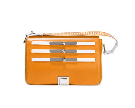 Sport yellow bag isolated on white