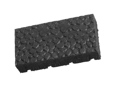 black Sponge with white background