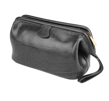 Small black bag isolated on white background.