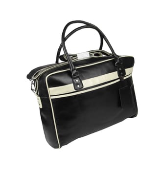 man's handbag isolated on a white backgruond