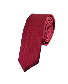 red tie isolated on white background