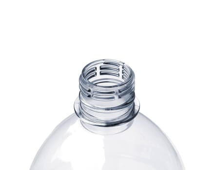 Plastic bottle of water isolated on a white background