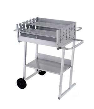 Brazier for kebabs on a white background