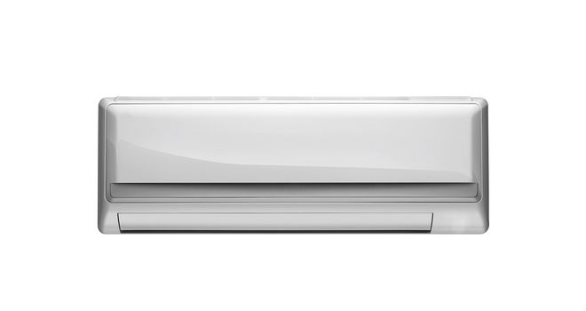 Air conditioner isolated on white