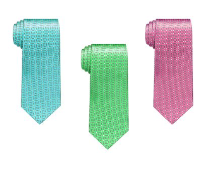 ties isolated on white background