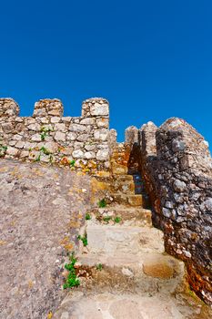 Staircase of the Castle in the Portugal City of Sintra