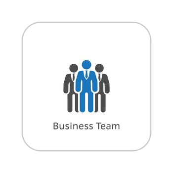 Team Icon. Business Concept. Flat Design. Isolated Illustration.