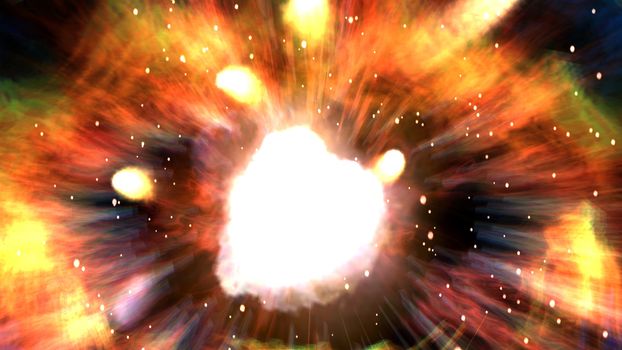 Digital Illustration of an Explosion