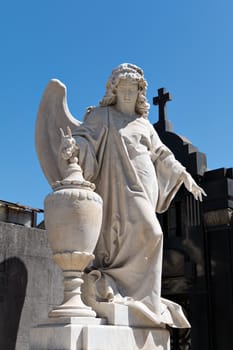 Angel of the historic cemetery Recoleta, Buenos Aires Argentine