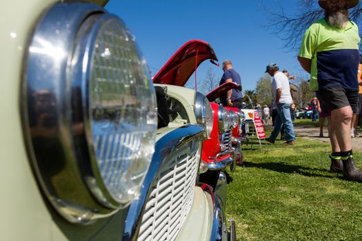 VICTORIA/AUSTRALIA - SEPTEMBER 2015: Classic car show on the 13 September 2015 in Corowa.