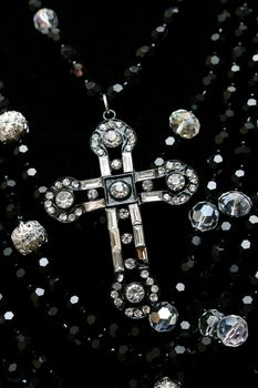 cross made from jewels and precious metal