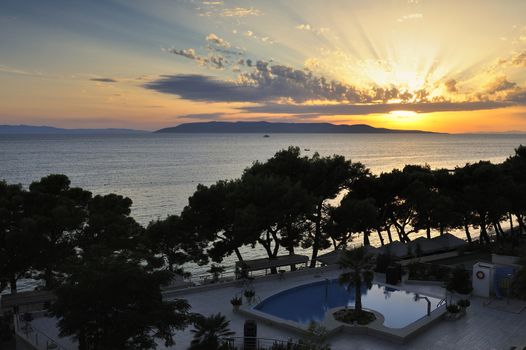 Splendid seacoast of Croatia (Makarska riviera, Brela)