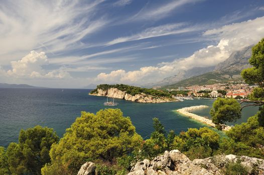 Splendid seacoast of Croatia (Makarska riviera, Brela)