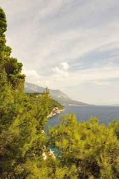 Splendid seacoast of Croatia (Makarska riviera, Brela)