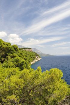 Splendid seacoast of Croatia (Makarska riviera, Brela)