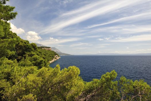 Splendid seacoast of Croatia (Makarska riviera, Brela)