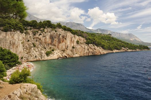 Splendid seacoast of Croatia (Makarska riviera, Brela)