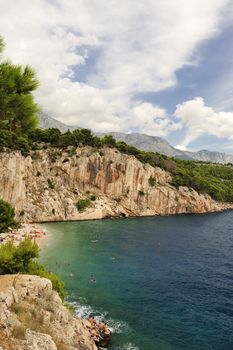 Splendid seacoast of Croatia (Makarska riviera, Brela)