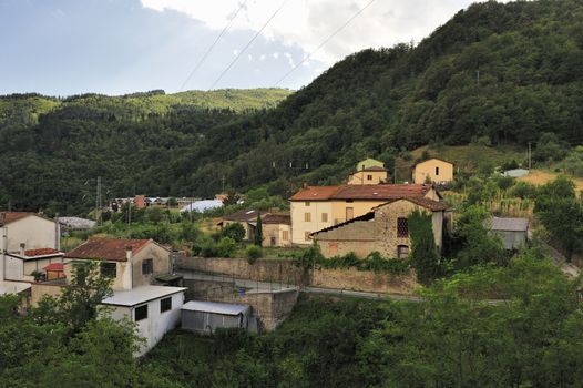 Vernio region hills in Italy.