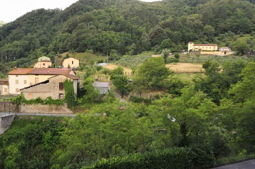 Vernio region hills in Italy.