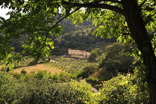 Vernio region hills in Italy.