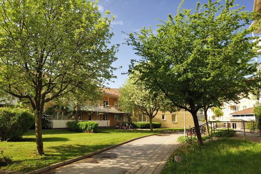 Apartment buildings in Mälarhöjden - Stockholm.