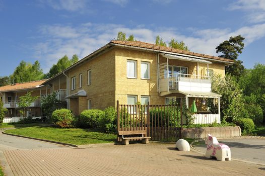 Apartment buildings in Mälarhöjden - Stockholm.