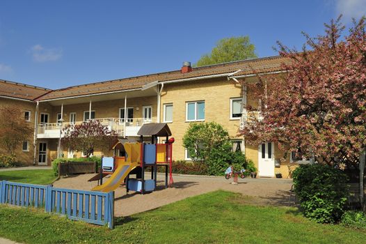 Apartment buildings in Mälarhöjden - Stockholm.