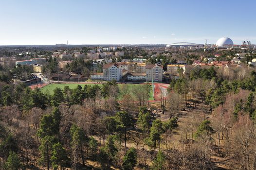 High angle view of Stockholm.