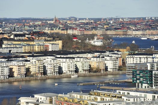 High angle view of Stockholm.