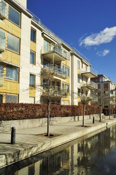 Apartment buildings in Hammarby Sjöstad - Stockholm.