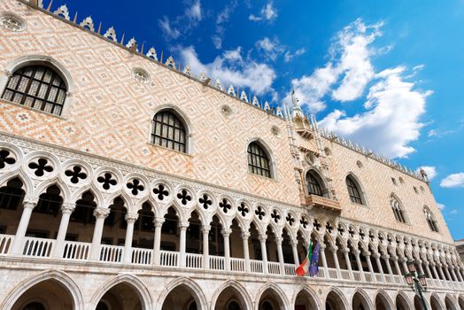 The Doge Palace (Palazzo Ducale) in St. Mark Square, Venice (UNESCO world heritage site), Veneto, Italy