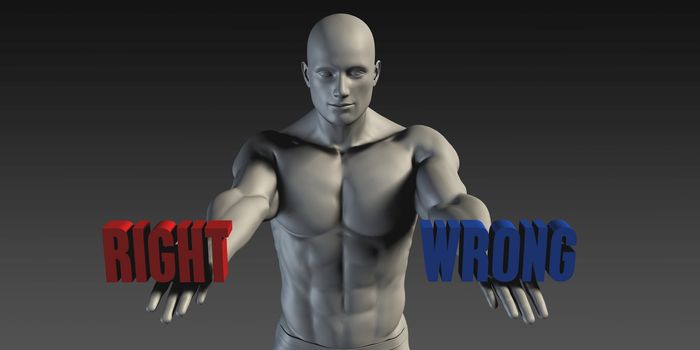 Right or Wrong as a Versus Choice of Different Belief