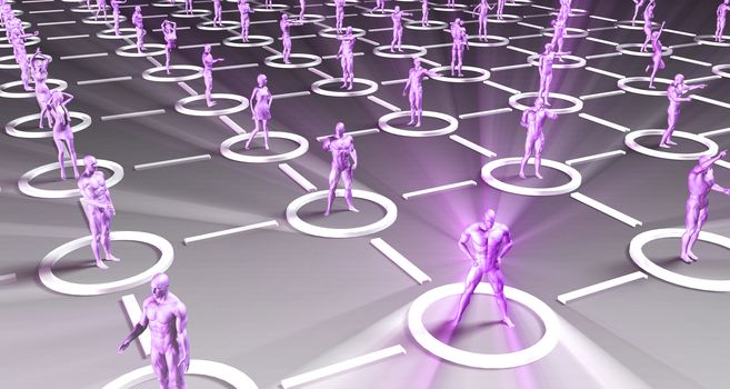 Business People Team Communicating and Working Together