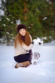 Girl in the snow 