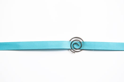 Design element blue ribbon