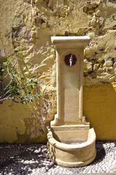 Antique watering place in Rhodes, Greece