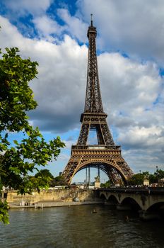 A wonderful view of Eiffel Tower.