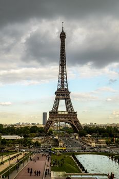 A wonderful view of Eiffel Tower.