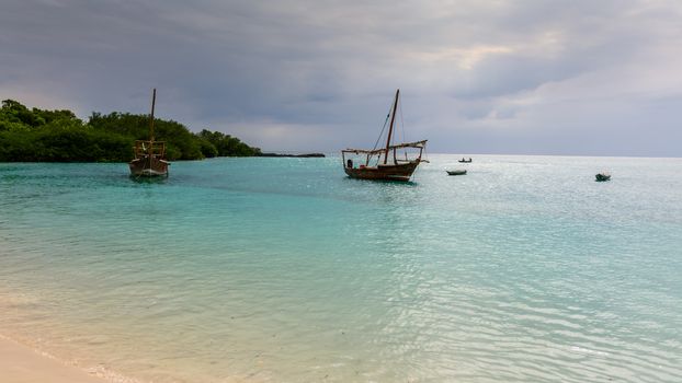 a nice view of Zanzibar beach,Tanzania.