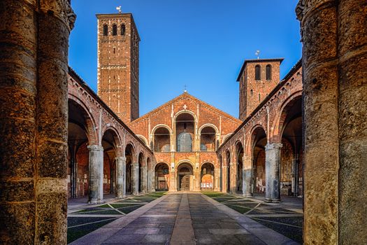 A wonderfull view of S.Ambrogio church,Milan.