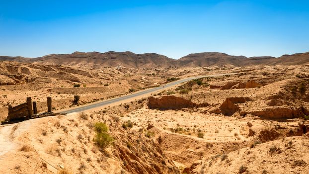 this is a nice view of Stone desert situated in tunisia , africa.