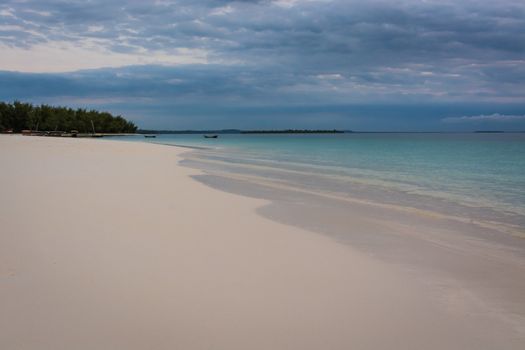 a nice view of Zanzibar beach