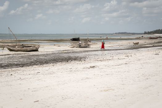 A nice view of Zanzibar beach in Tanzania.