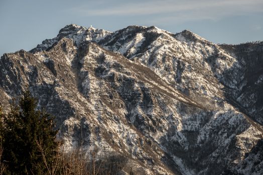 a nice view of talian alps, Seriana Valley.(desaturate)