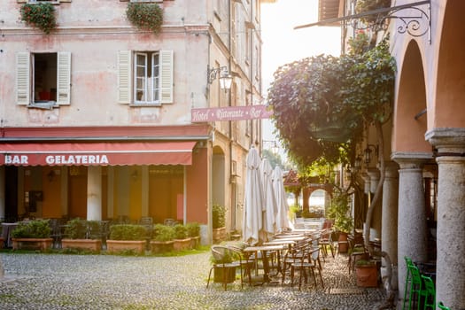 a nice view of Orta San Giulio city.