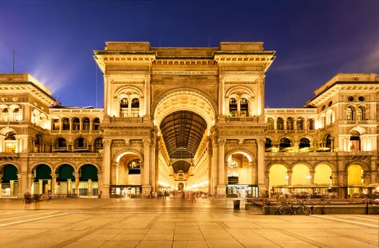 Vittorio Emanuele II Gallery in Milan, Italy