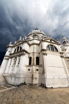 Basilica of Santa Maria della Salute (1631-1687) in the city of Venezia (UNESCO world heritage site), Veneto, Italy