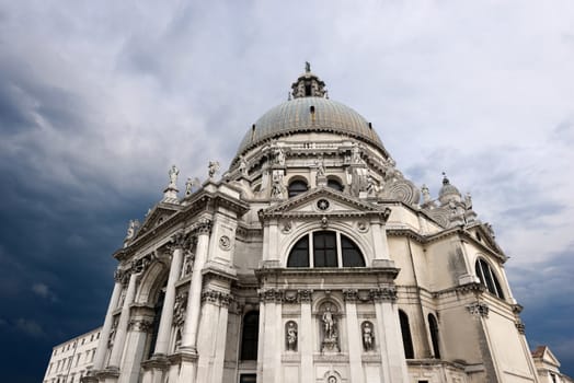 Basilica of Santa Maria della Salute (1631-1687) in the city of Venezia (UNESCO world heritage site), Veneto, Italy